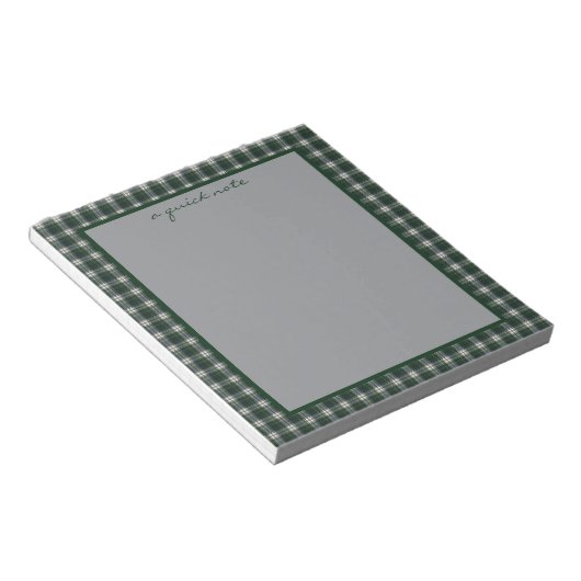 Campbell Dress Modern Original Scottish Tartan  ノートパッド (アングル)