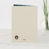Campbell Scottie Dog & Tartan Personalized Card カード (裏面)