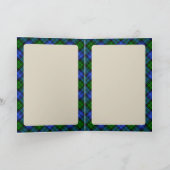 Campbell Scottie Dog & Tartan Personalized Card カード (内部)