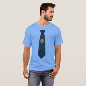 Campbell Scottish Badge & Tartan Necktie  Tシャツ (正面フル)