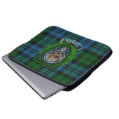 Campbell Scottish Clan Tartan and Crest  ラップトップスリーブ (正面下部)