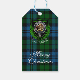 Campbell Scottish Clan Tartan & Crest ギフトタグ