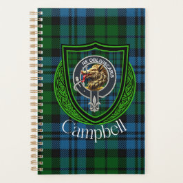 Campbell Scottish Clan Tartan & Crest プランナー手帳