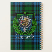 Campbell Scottish Clan Tartan & Crest プランナー手帳 (裏面)