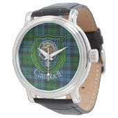 Campbell Scottish Clan Tartan & Crest 腕時計 (アングル)