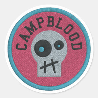 CampBloodスカリーメリットバッジステッカー ラウンドシール
