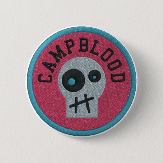 CampBlood Skullyの勲功記章ボタン 缶バッジ (正面)