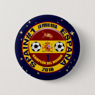 Campeón del mundo Espanaaのfutbol 2010年 缶バッジ
