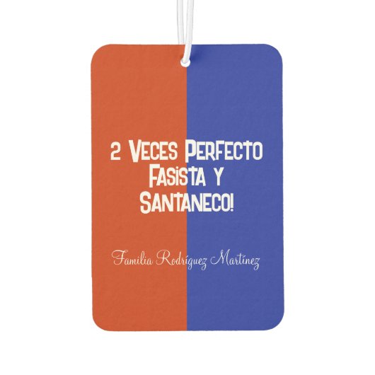 Campeones C.D. FAS Futbol Salvadorenoポスター カーエアーフレッシュナー (裏面)