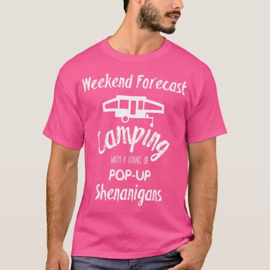 Camper おもしろい Weekend Forecast Matching Grou Tシャツ (正面)
