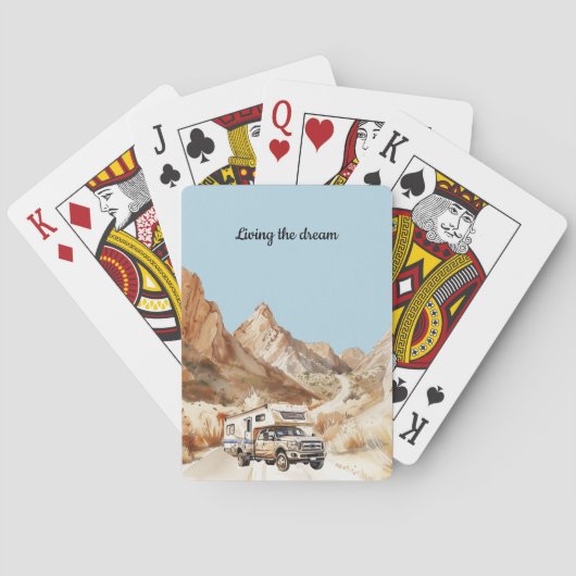Camper Adventure Living the dream トランプ (裏面)