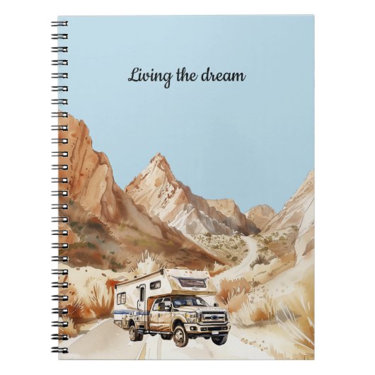 Camper Adventure Living the dream ノートブック (正面)