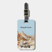 Camper Adventure Living the dream ラゲッジタグ (正面縦)