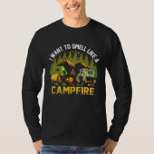 Camper Camping  Campfire Tシャツ (正面)