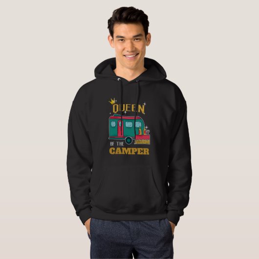 Camper  Camping Queen Themed Apparel パーカ (正面フル)