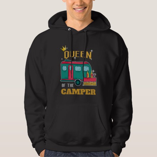 Camper  Camping Queen Themed Apparel パーカ (正面)