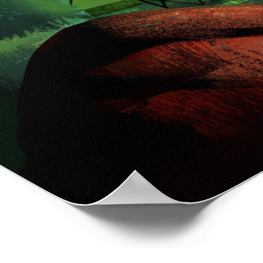 Camper confronts a flying saucer when camping. ポスター (角)