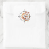 Camper Gift | Always Take The Scenic Route Xmas スクエアシール (バッグ)