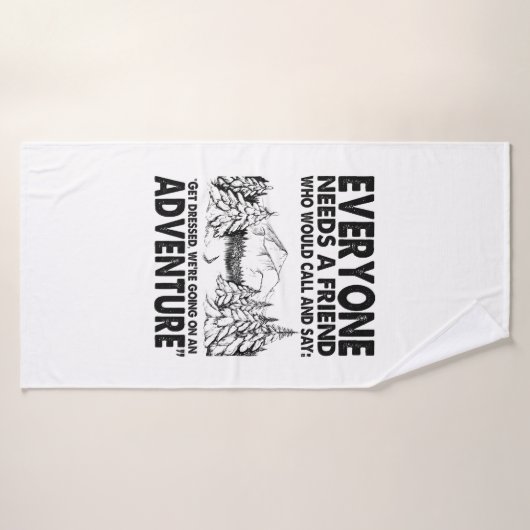Camper Gift | Everyone Needs A Friend Birthday バスタオル (バスタオル)