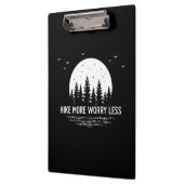 Camper Gift | Hike More Worry Less Birthday クリップボード (左)