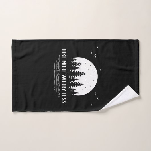 Camper Gift | Hike More Worry Less Birthday ハンドタオル (ハンドタオル)