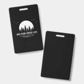 Camper Gift | Hike More Worry Less Birthday バッジ (正面＆裏面)