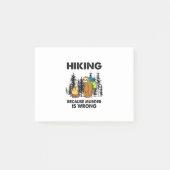 Camper Gift | Hiking Because Murder Is Wrong Xmas ポストイット (正面)
