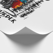 Camper Gift | Hiking Because Murder Is Wrong Xmas ラッピングペーパー (角)