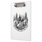 Camper Gift | Mountains Are Calling Birthday クリップボード (左)