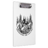 Camper Gift | Mountains Are Calling Birthday クリップボード (右)