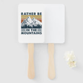 Camper Gift | Rather Be In The Mountains Birthday ハンドファン (正面&裏面)