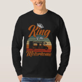 Camper King Of The Motorhome Camping Trailer Tシャツ (正面)