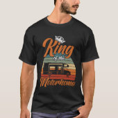 Camper King Of The Motorhome Camping Trailer Tシャツ (正面)