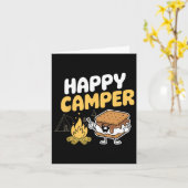 Camper Marshmallow Camping Smores Kawaii S'mores  カード (黄色い花)