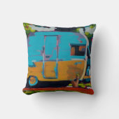 Camper Painting - Gift for Camping Lovers クッション (正面)