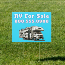 Camper Photo Template For Sale Yard Sign