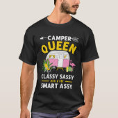 Camper Queen Classy Sassy Smart Assy Funny Men Wom Tシャツ (正面)