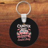 Camper Queen Cly Sy Smart Y Camng Rv Women  キーホルダー (正面)
