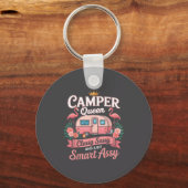 Camper Queen Cly Sy Smart Y Camng Rv Women  キーホルダー (正面)