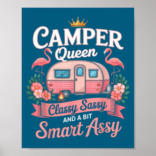 Camper Queen Cly Sy Smart Y Camng Rv Women  ポスター (正面)