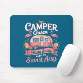 Camper Queen Cly Sy Smart Y Camng Rv Women  マウスパッド (マウス)