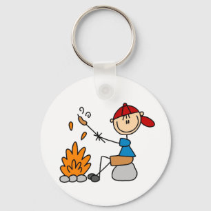 Camper Roasting Hot Dogs Tshirts and Gifts キーホルダー