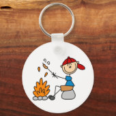 Camper Roasting Hot Dogs Tshirts and Gifts キーホルダー (正面)