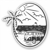 Camper Sticker Vanlife シール (正面)