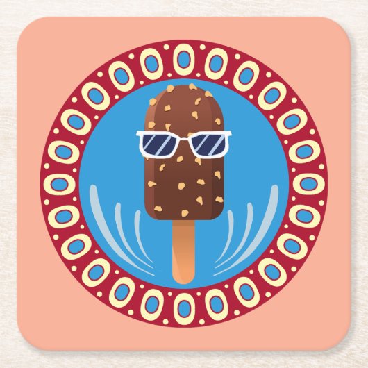 camper stuff スクエアペーパーコースター (正面)