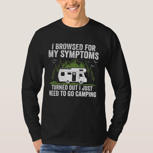 Camper  Travel I Just Need To Go Camping Trailer Tシャツ (正面)