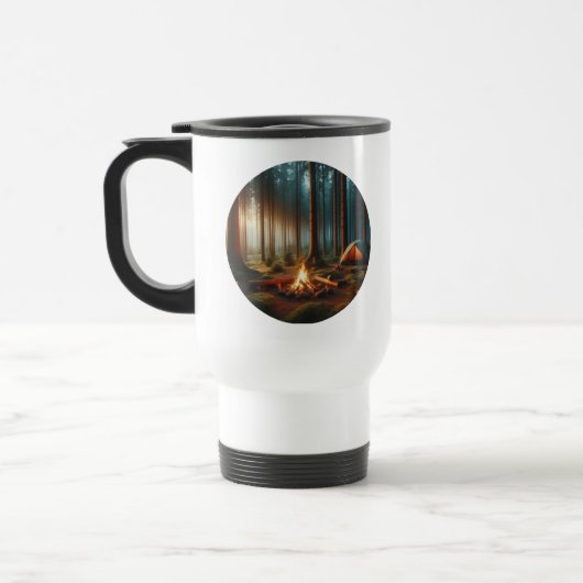 Camper Travel Mug With A Camping Site トラベルマグ (左)
