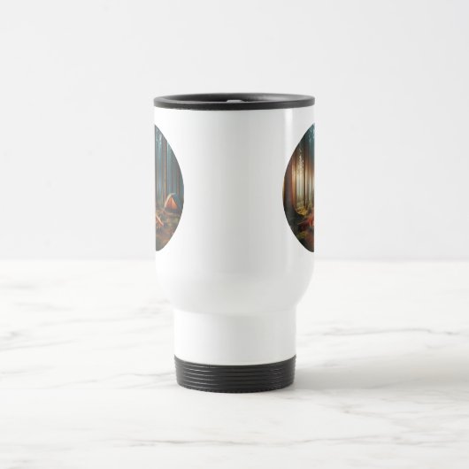 Camper Travel Mug With A Camping Site トラベルマグ (中央)