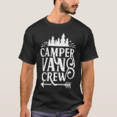 Camper Van Crew Motorhome Caravan RV Tシャツ (正面)