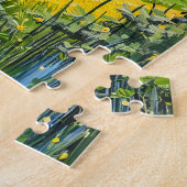 Camper Vans by Tulip Fields Fantasy Painting ジグソーパズル (側面)